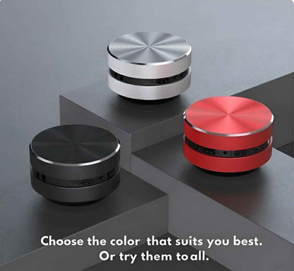 BoneWave™ Mini Bone Conduction Speaker – 360° Surface Vibration Audio, Portable Bluetooth, Ultra-Loud Sound